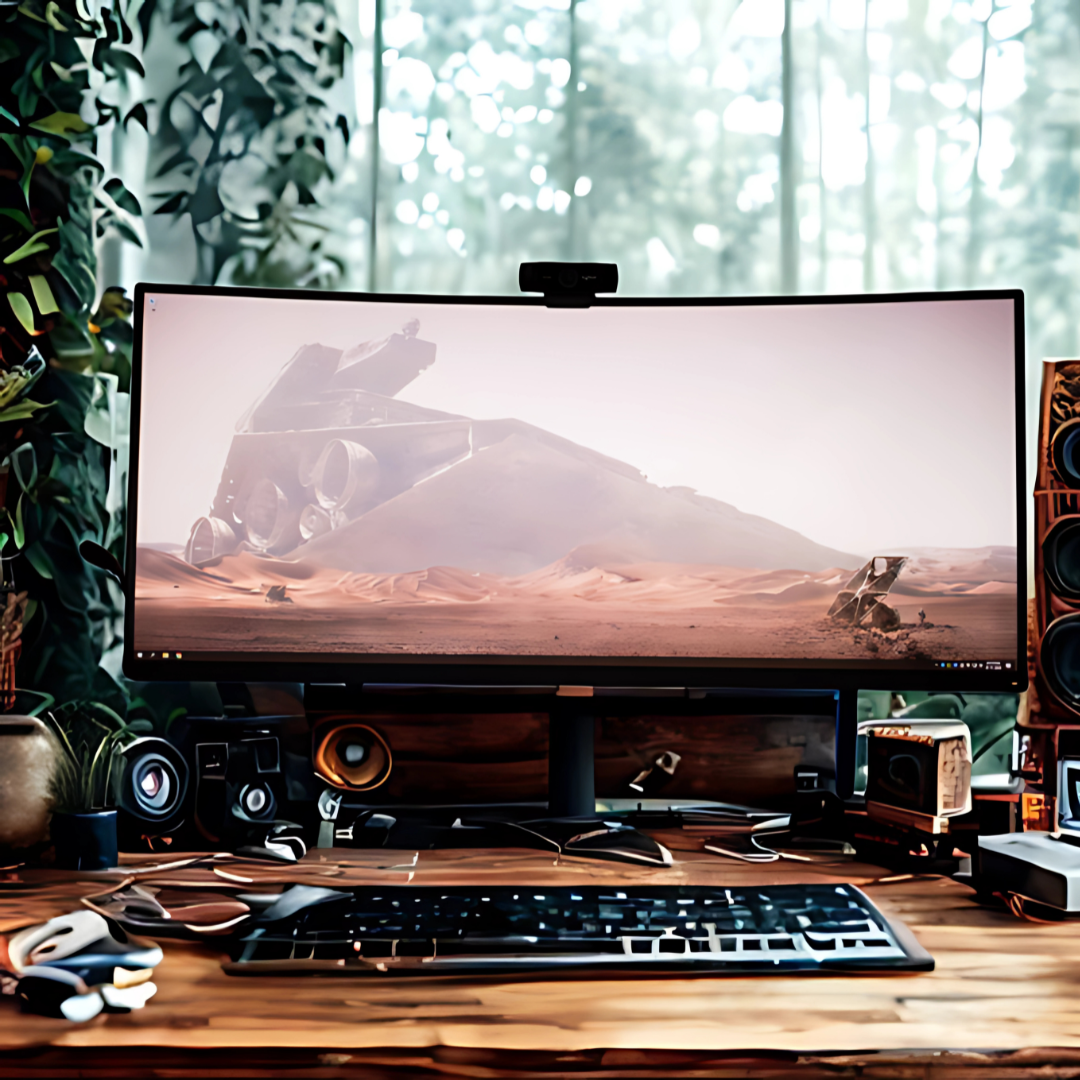 Azaryx 34-tums böjd UltraWide QHD-spelmonitor