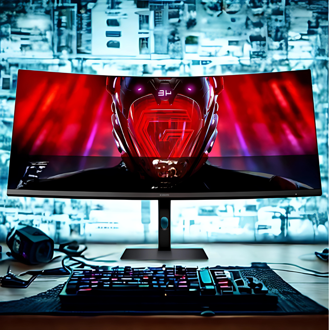 Azaryx 34-tums böjd UltraWide QHD-spelmonitor